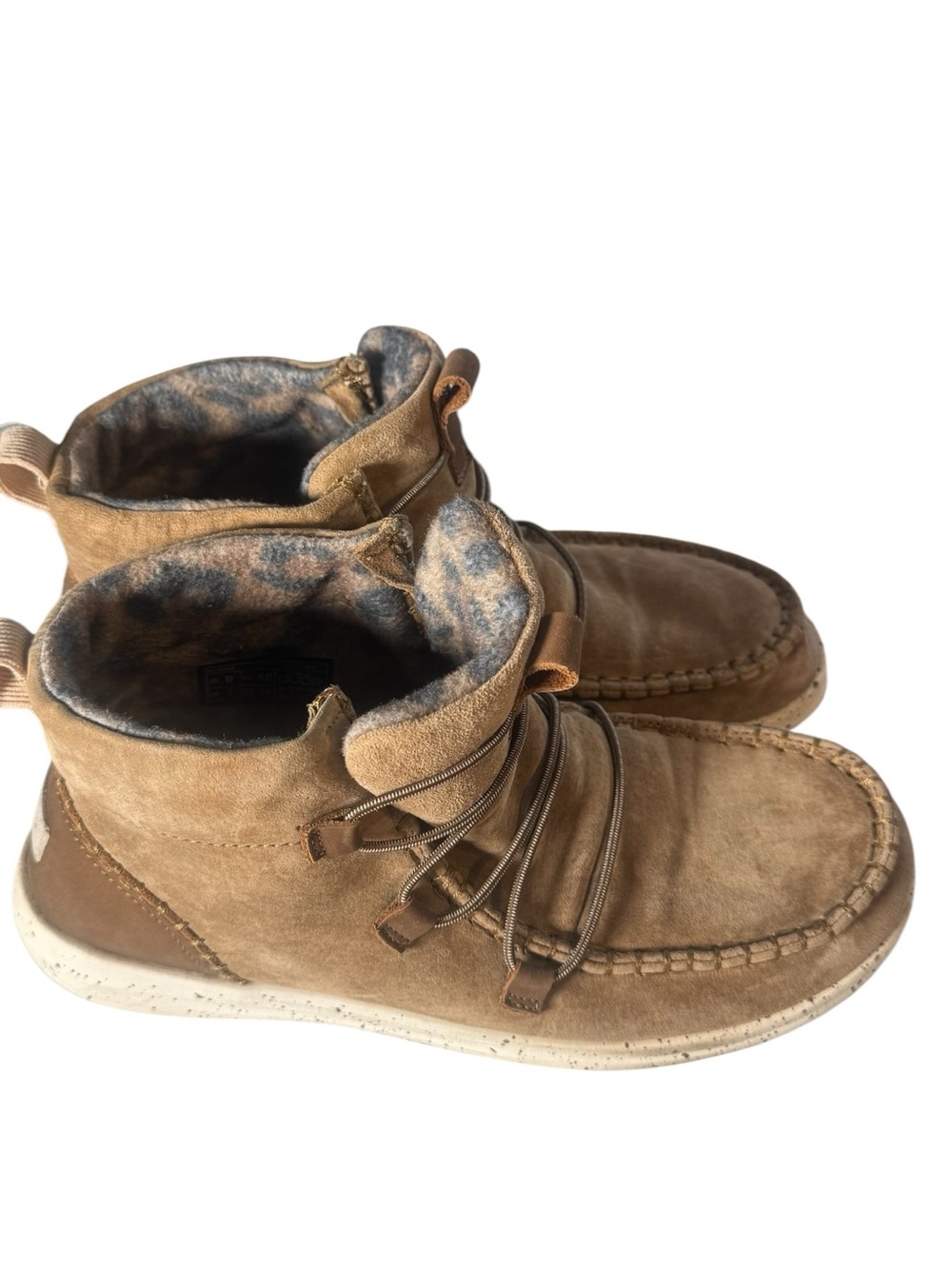 Hey Dude Tan Suede Ankle Boots - Picture 3 of 8